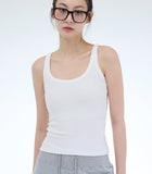 Dark Knee Ribbed Tank Top