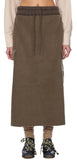 Verrer Cargo Brushed Long Skirt