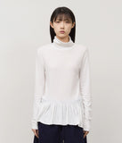 (W) Butter Frill Top