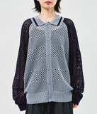 Uni Punching Knitted Cardigan