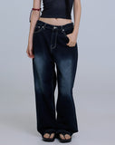 Devil Washing Wide Jeans