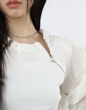 glitter bead necklace