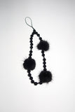 Black foam keyring