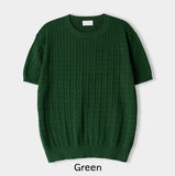 Roel Cable Round Short Sleeve Knit
