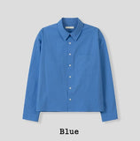 Basic Over Crop Cotton Shirt