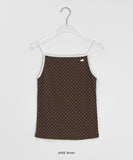 Tater Dot Color Matching Strap Sleeveless