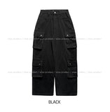 Torti cut stitch denim cargo pants