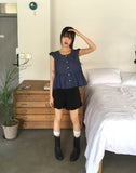 Haren Tiered Frill Banding Short Pants