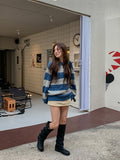 Font Stripe Cable Knit