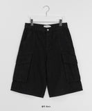 [Unisex] Ganuse Cotton Cargo Bermuda Pants
