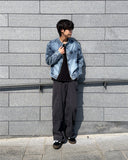 Biker Washed Denim Jacket