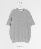 [unisex] Horton Summer Boucle Round Short Sleeve Knit