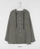 Kendanyu Pocket Check Hood Shirt