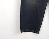 Chiba vintage cat washed long wide denim pants