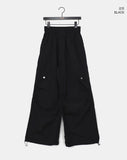 Tanen Parachute Layered Wrap Skirt Two-Way Cargo Banding Pants