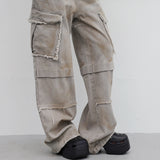 (Unisex) Biso Cargo Wide Denim