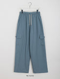 Tilan One Button Cotton Banding Cargo Pants