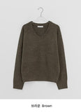 Husit Color Wool V-Neck Knit