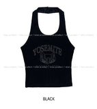 Bird Vintage Ribbed Halter Sleeveless