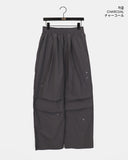 [MADE] Pinca Unbalanced Eyelet Nylon Two-Way Pants