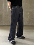 Non-Fade Linen Slab Wide Denim