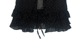 Seonu Dot See-through Layered Ribbon Sleeveless Blouse