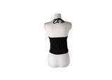 Toa Dot Halter Sleeveless Boat Neck Long Sleeve T-Shirt