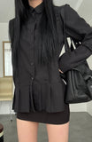 Pleat Flow Shirt