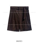 Tamis linen belted half pants