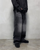 Crow Black Washed Denim Jeans