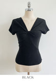 Metin Ribbed Twist Cap Knit