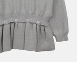 Peuon Layered Frill Button Knit