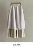 Geullise Pleated Banding Skirt