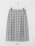 [BAONHAUS] Jelbi Check Banding Long Skirt