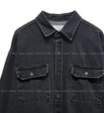 Mar Crop Cutting Denim Shirt