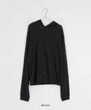 Katarzy Punching Knit Hood Zip-Up