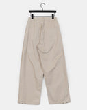 Peach Side Folding Wide Cotton Pants