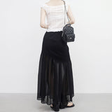 Ariane Unbalanced Lace Skirt