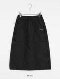 Comoe Banding Padded Long Skirt