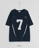 [unisex] Pupons Number Printing Over Short Sleeve Tee
