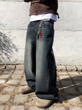 Premium Maxi Wide Washed Denim