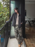 Fairy color matching work jacket