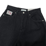 (Lining brushed) FLOWER PATCH DENIM