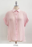 Ethel Cool Linen Roll-up Short Sleeve Shirt