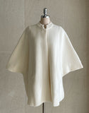 [Muffler + Belt Set] Zader Cape Fur Half Coat
