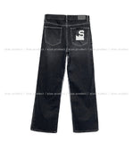 Trackline wide denim pants