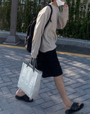 Linen Blend Semi Overfit Knit