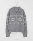 Senkoy Nordic Two-Way Wool Knit Zip-up