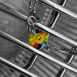 Flower steel bracelet