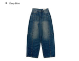 Deren Cut Washing Wide Denim Pants